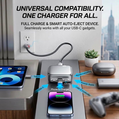 Full Charge Separator USB-C AI Smart Auto Power-Off Disconnect 140W