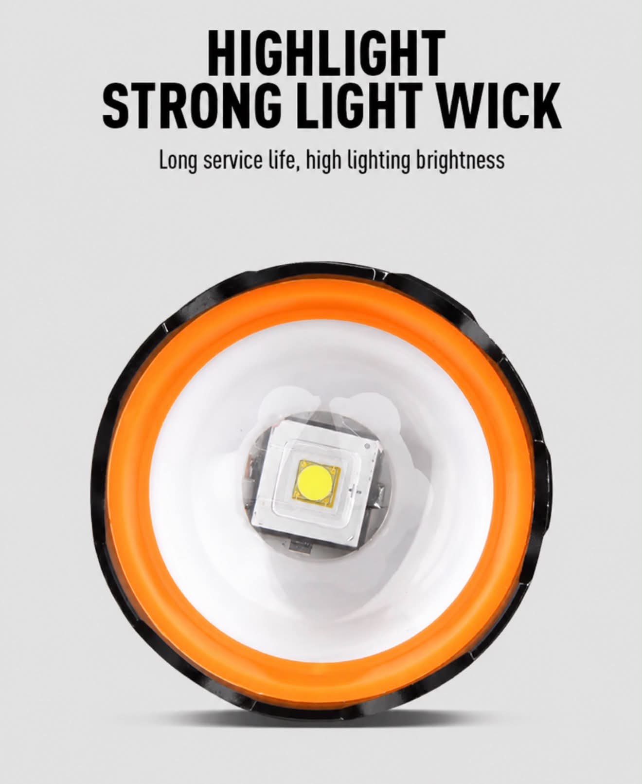 Power Styles Fluorescent White Laser LED Torch