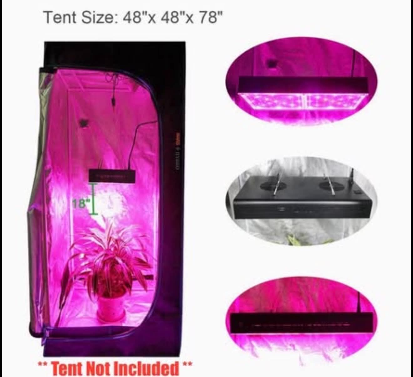 MARS HYDRO ECO 600W 120LED Grow Light Full Spectrum