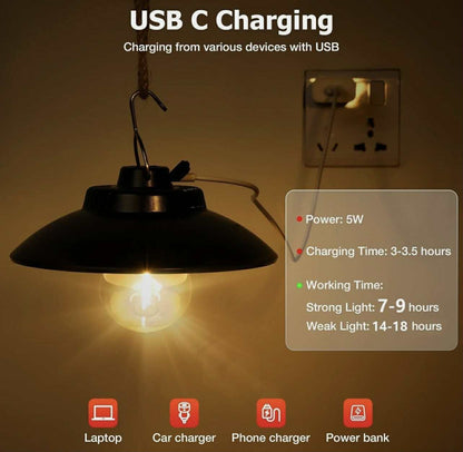 Rechargeable Retro LED Camping Light Outdoor Tent | LY11B