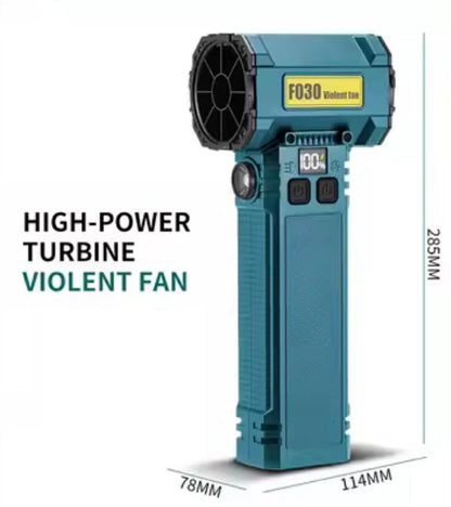 F030 Violent Fan Dual Blow-Suction W/Light+2*Attachments