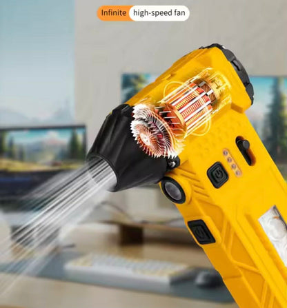 F021 Violent Fan Handheld Magnet W/Tactical Belt Clip & 4 Nozzle