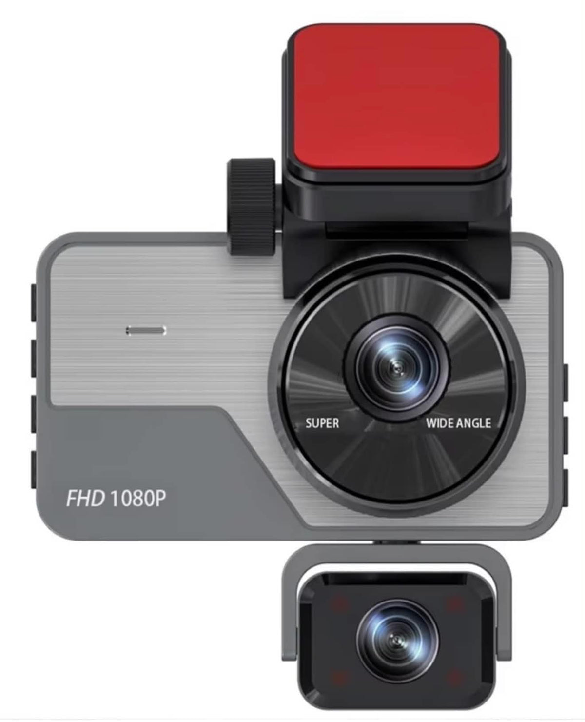 3 Cameras Dash Camera FHD Night Vision W/Display & APP