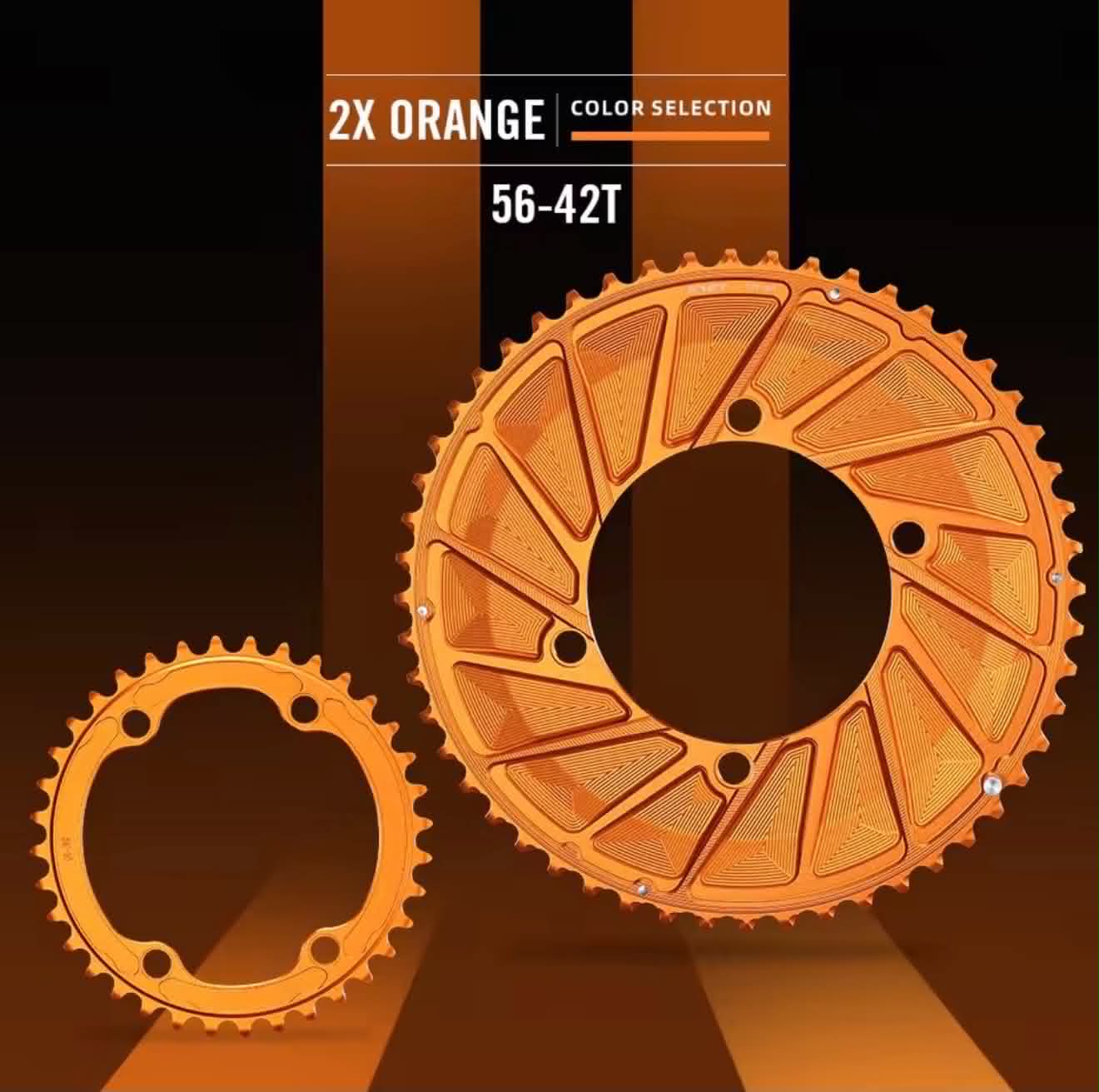 RYET Aero Road Bike Chainring 56-42T Bicycle Chainwheel | Road & TT Bikes