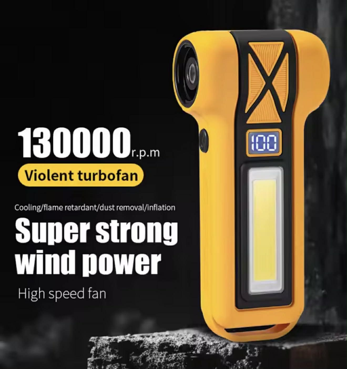 High-Speed Turbo Fan Vacuum Cleaner W/LED Lights | F040-2