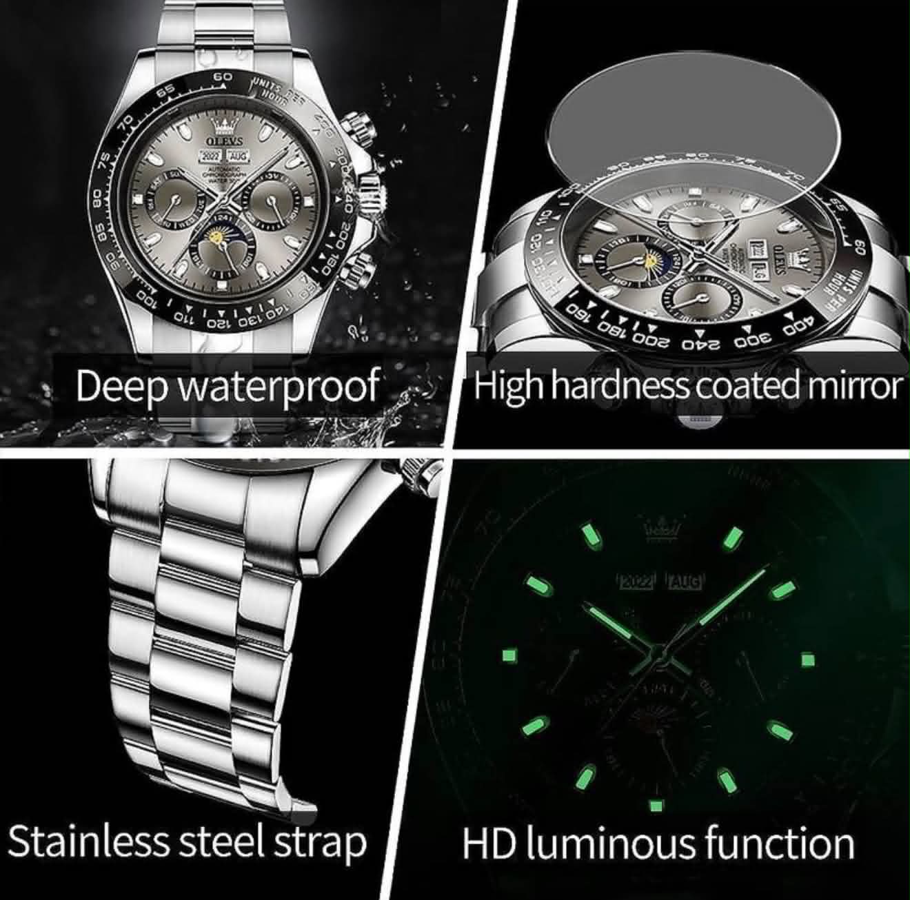 OLEVS 6654 Luxury Automatic Mechanical Watch