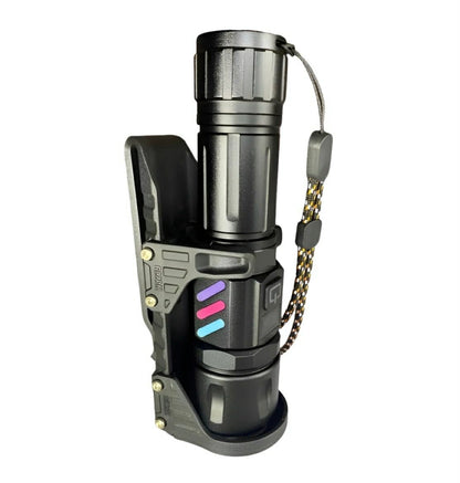 Magnetic Zoom Flashlight W/Tactical Bracket Clip | W5239