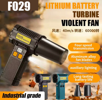 F029 Violent Fan Dual Blow-Suction W/Light+2*Attachments