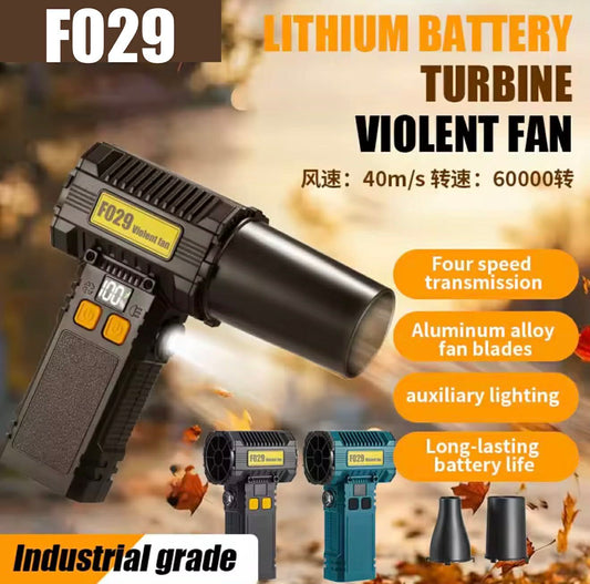F029 Violent Fan Dual Blow-Suction W/Light+2*Attachments