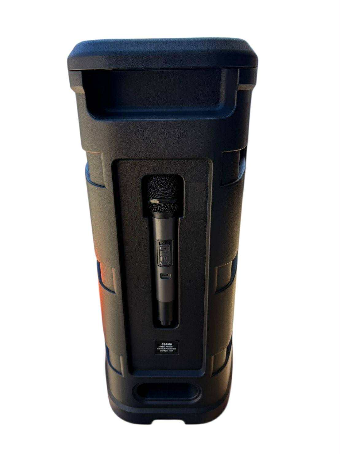 DEYIND BT Speaker 8.5”x2 Karaoke W/Wireless Mic | CS-8810