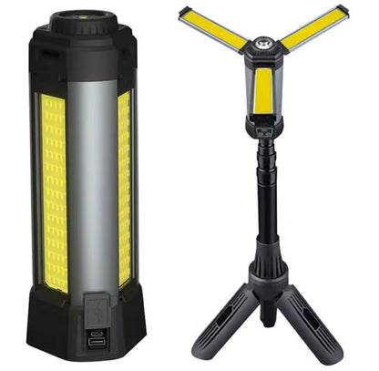 Floodlight P50+3*COB Mag Tail W/Telescopic Tripod | G13