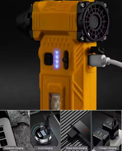 F021 Violent Fan Handheld Magnet W/Tactical Belt Clip & 4 Nozzle