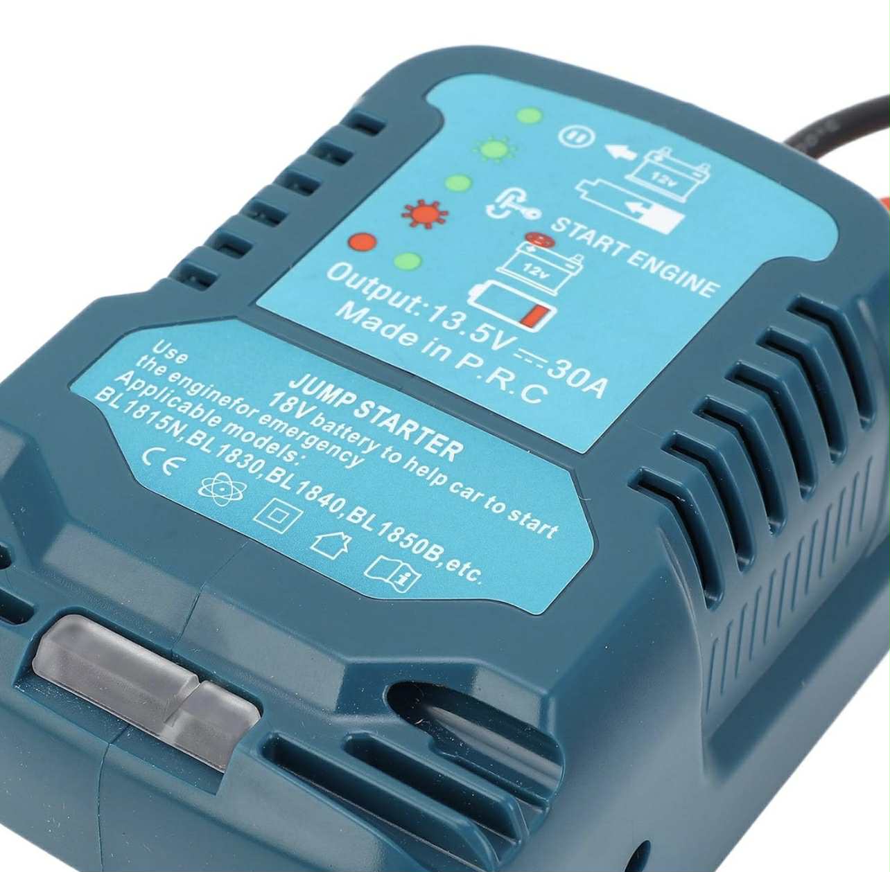12V Car Starter Portable for BL1815N BL1830 BL1840 BL1850B 18V Li Ion Battery