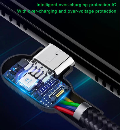 2PK Mcdodo CA-5772 USB A to Micro-USB 90° Charging & Data Transfer Cable W/Lights