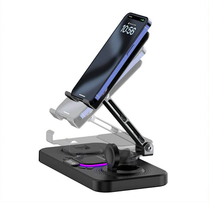 6-IN-1 Wireless Charger Dock Station W/Clock LED | Y21