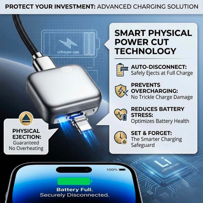 Full Charge Separator USB-C AI Smart Auto Power-Off Disconnect 140W
