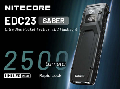Nitecore EDC23 2500LM Ultra Slim Tactical Flashlight