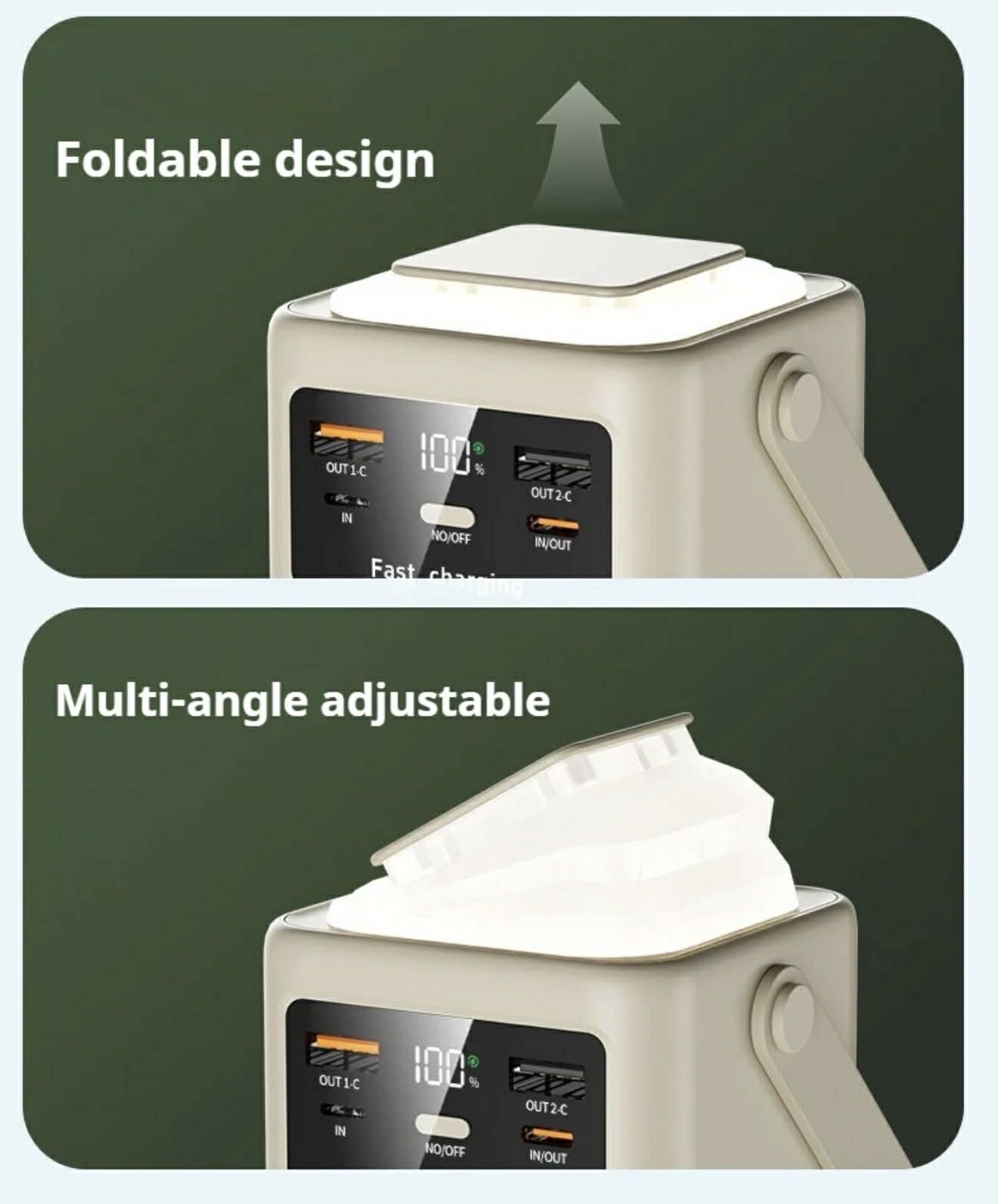 6in1 Power Station 80000mAh PD Fast Charge W/Built-in Cable | AS49