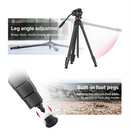 ULANZI OMBRA Xiang Video Travel Tripod | ULZ-3030 | DSLR Camera Smartphone