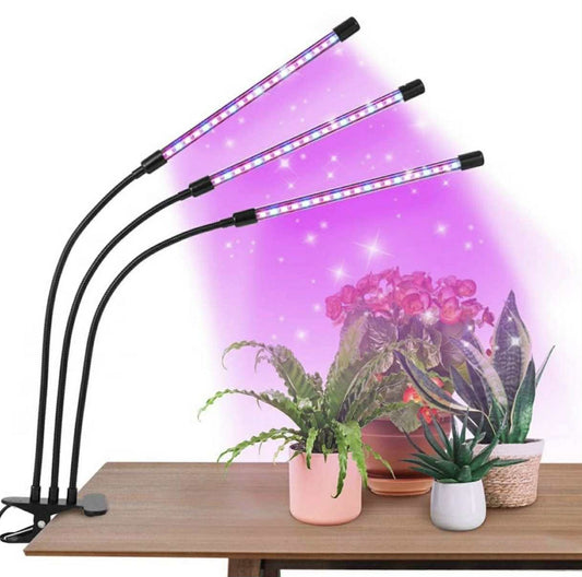 Plant Grow Light – LED Three-Head Clip Type Full-Spectrum USB