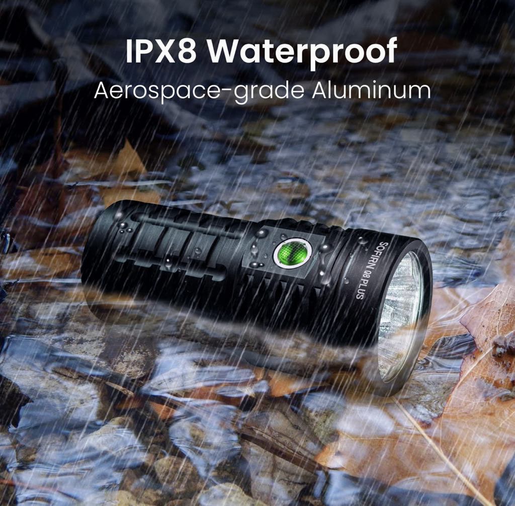 SOFIRN Q8 Plus Flashlight | 16000LM