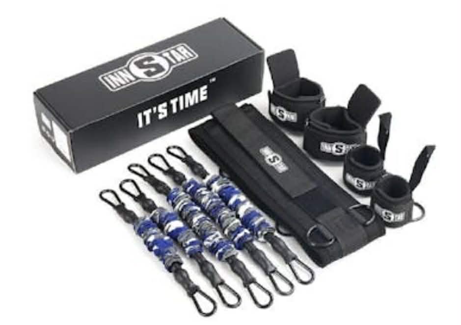 INNSTAR MMA Boxing Training Resistance Belt Band Set | 175LBS Beginner