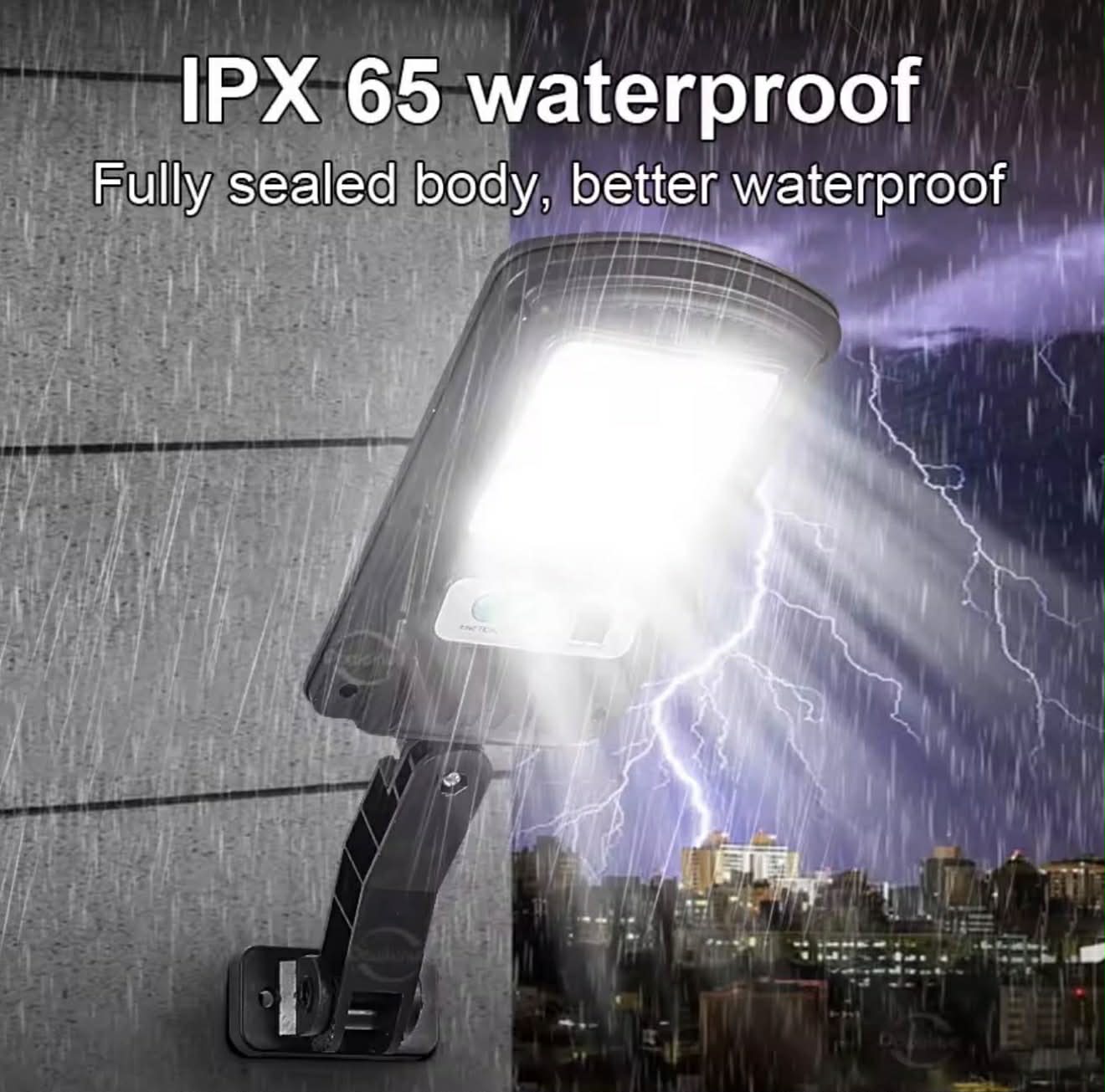 COB Street Solar Sensor Wall Light W/Remote control | BK-818-6