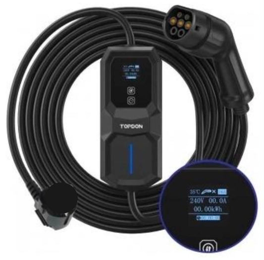TOPDON PulseQ AC Portable EV Charger 10 AMP Type 2 | EC007