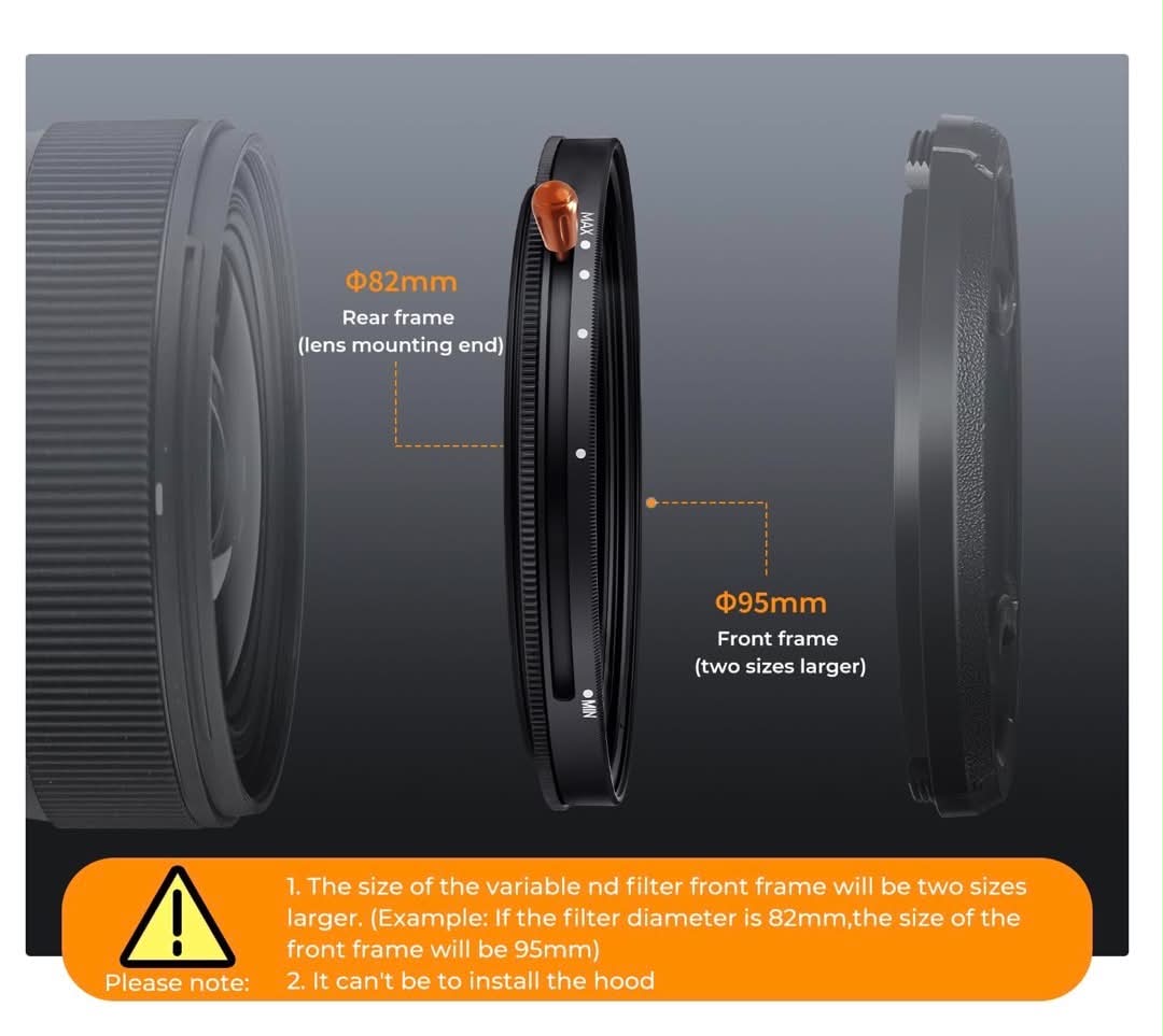 K&F CONCEPT 82mm Nano-X Series 2-in-1 Camera Lens Filter