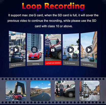 4K UHD 3” Dash Cam Front &amp; Rear Car DVR WIFI W/APP