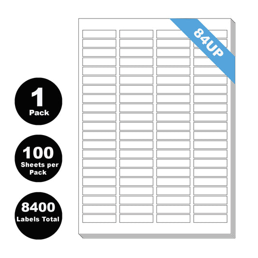 A4 Label 84UP Self Adhesive Mailing Paper Sticker 46x11mm
