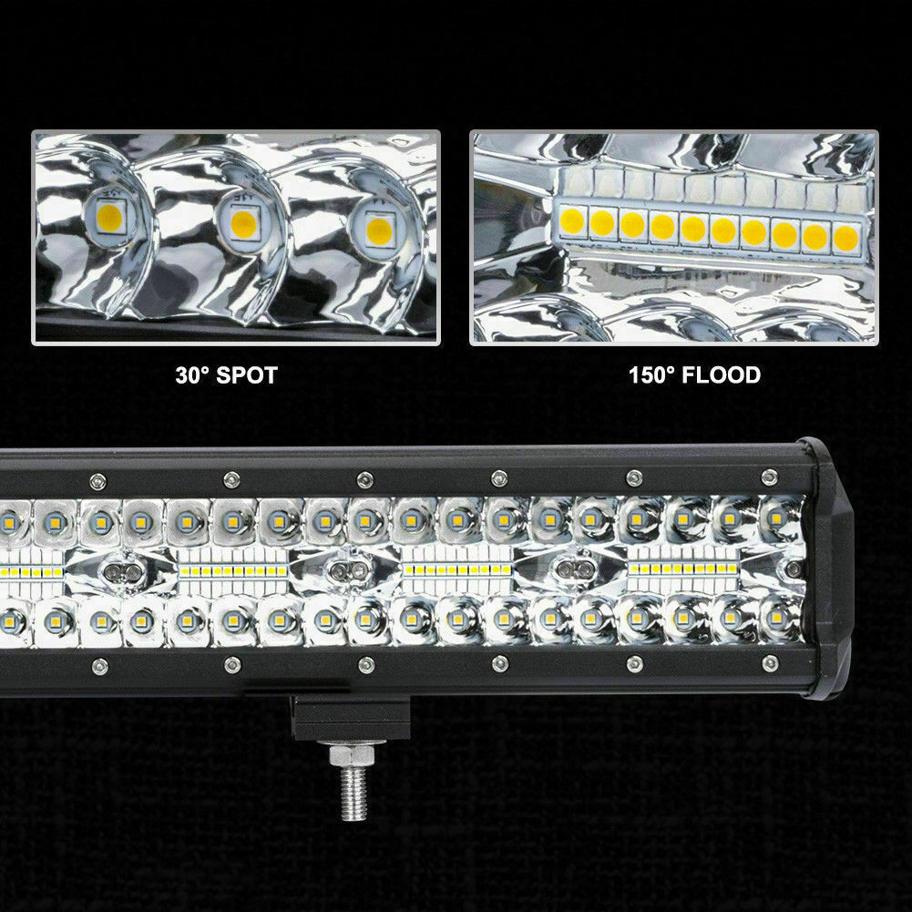 20" Tri Row Light Bar with Spot Lights