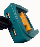 Dual USB Port Phone Charger Battery Adapter For Makita 14.4-18V BL1830/1430ADP05