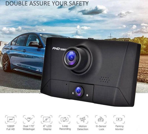 dash cam front and cabin