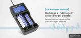 XTAR VC2 Double-slot Cell Battery Charger with USB Input