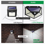 100 LED Solar Outdoor Wall Light