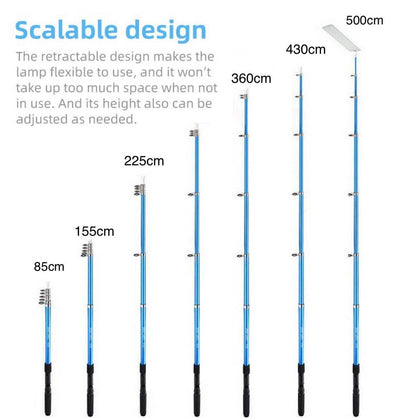 5M 12V Portable 360° Telescopic LED Rod Camping Light | 2 Models