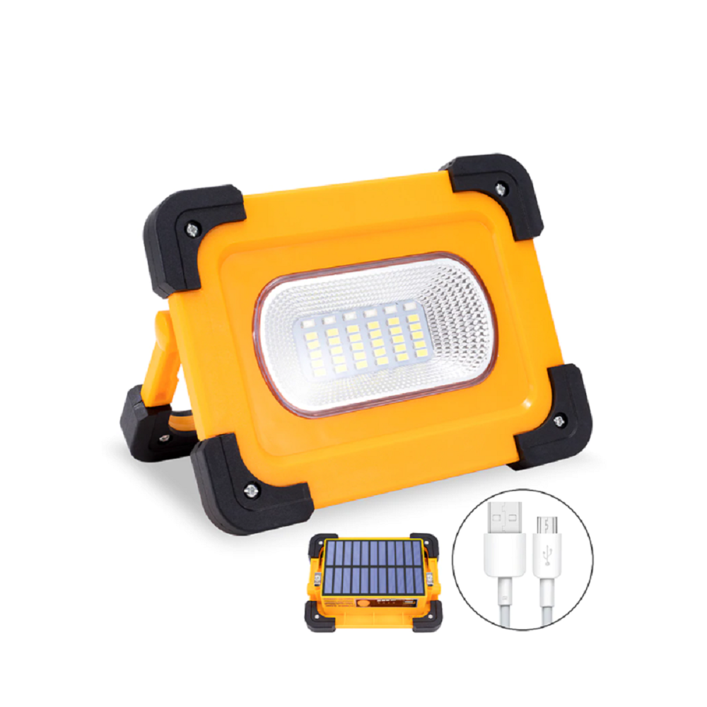 25W 1500LM Portable LED COB Work Light Solar Charge
