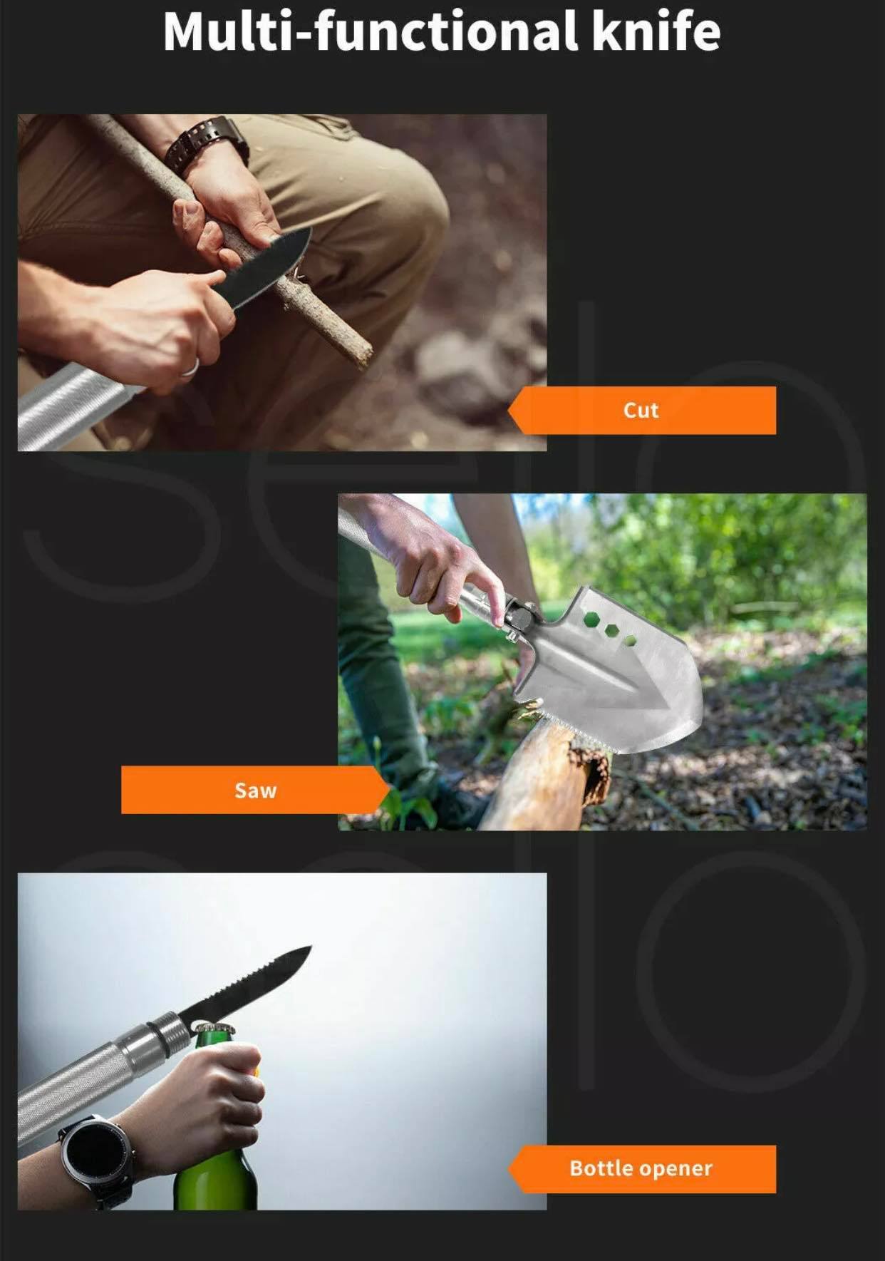 Multifunction Tactical Camping Folding Shovel
