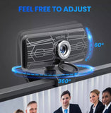 VicTsing 1080P Webcam W/Dual Microphones & Privacy Cover USB Windows/Mac OS