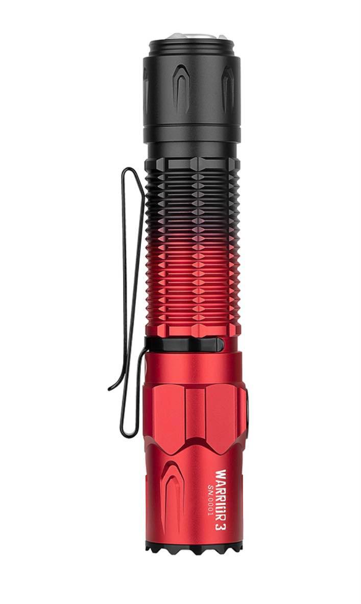 OLIGHT Limited Edition | Warrior 3 Dual-Switch Tactical Torch 2300LM 300M | Scarlet Gradient