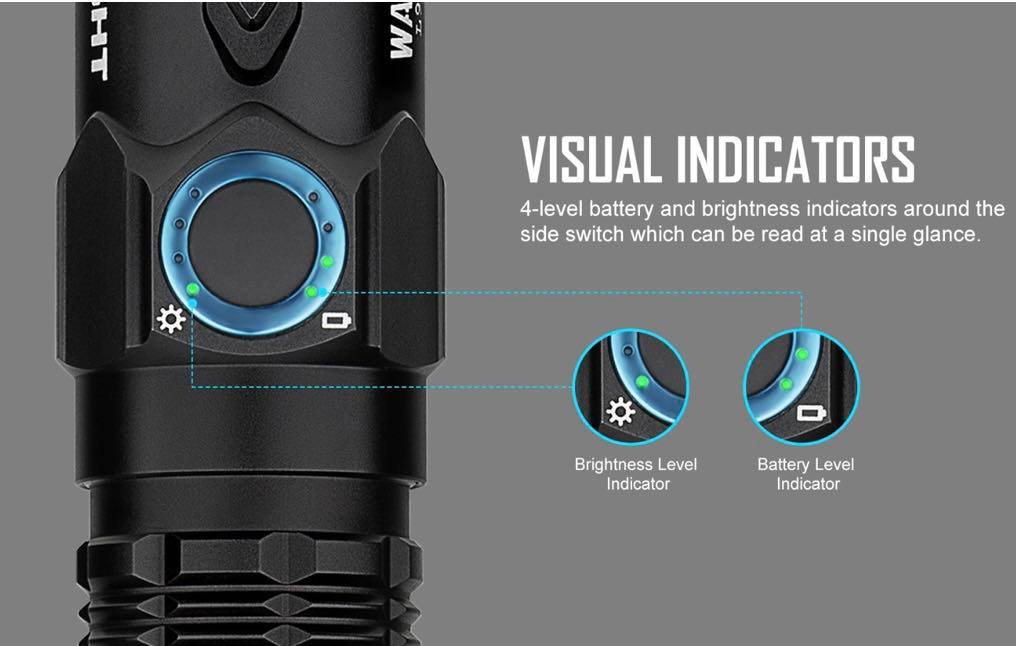 OLIGHT Limited Edition | Warrior 3 Dual-Switch Tactical Torch 2300LM 300M | Scarlet Gradient