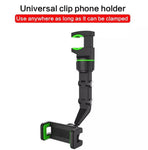 Universal Clip Cellphone Holder Multi-Joint Flexible Adjustment | Black+Green