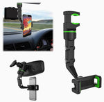 Universal Clip Cellphone Holder Multi-Joint Flexible Adjustment | Black+Green