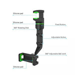Universal Clip Cellphone Holder Multi-Joint Flexible Adjustment | Black+Green