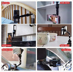 Universal Clip Cellphone Holder Multi-Joint Flexible Adjustment | Black+Green