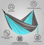 Newdora Portable Parachute Hammock 2 - Double | Grey/Blue