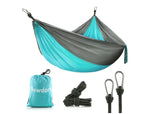 Newdora Portable Parachute Hammock 2 - Double | Grey/Blue