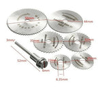 7pcs/Set HSS Circular Saw Cutting Blade Disk Kit | For Mini Drills Rotary Tool | 5 Sizes