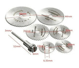 7pcs/Set HSS Circular Saw Cutting Blade Disk Kit | For Mini Drills Rotary Tool | 5 Sizes